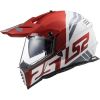 LS2 MX436 PIONEER EVO EVOLVE adventure helma červená/bílá